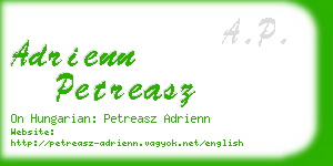 adrienn petreasz business card